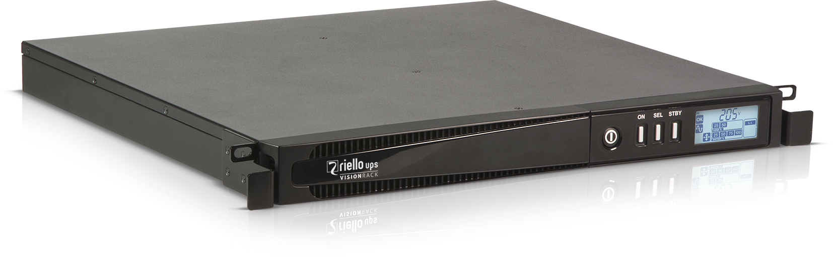 Sai Riello Vision Rack 500VA / 350W (9 minutos) Line Interactive monofásico DVR500